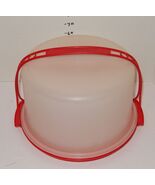 Tupperware Red Handle Cake Taker Carrier Round Container Serving Dish 10... - $544.70 MXN