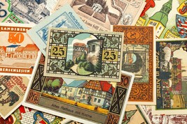 1920-1922 Alemania Notgeld (Emergencia Dinero) 25pc - Castillos, Puentes... - $98.99