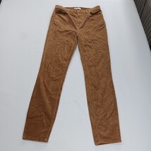 LOFT RN#140923 Women's Brown Cotton Blend High Waist Skinny Corduroy Pants 27/4 image 15