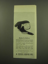 1949 Georg Jensen Ad - Handbag, Compact and Gloves - Mostly for Mothers - $18.49