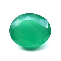 6.5Ct Verde Naturale Onice Taglio Ovale Gemma - £11.15 GBP