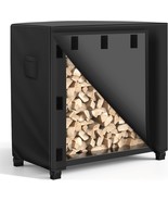 Outdoor Firewood Rack Cover 4 feet Log Rack Cover Waterproof Wood Cover ... - $62.82