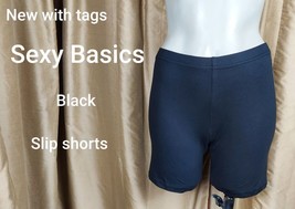 New Sexy Basics Black Slip Shorts Size XL - £4.74 GBP
