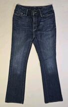 Eddie Bauer Blue Jeans Womens 6T Natural Bootcut Specially Dyed 29x34 Me... - $16.04