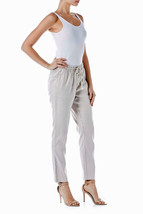 NWT Anthropologie LEVEL 99 L drawstring elastic jogger pants slacks trou... - $79.99