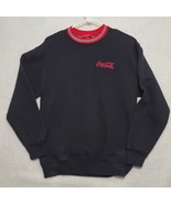 Coca-Cola Men&#39;s Sweat Shirt Size Large Black Crewneck Long Sleeve Casual - $37.87