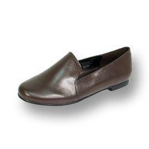  PEERAGE Charlie Women Wide Width Leather Professional Smart Casual Flats  - £32.01 GBP
