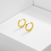 24K Gold Earrings for Women Chinese Style Retro Rotating Earrings for Wedding En - £18.84 GBP