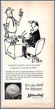 1950s Spalding &quot;DOT&quot; Long Distance Golf Ball PRINT AD BX2 - $5.69