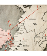 1944 WW2 Berlin Germany Invasion War Map Pathfinder Magazine Page Milita... - €25,95 EUR