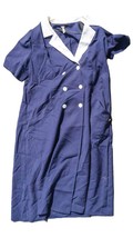Vintage Marine Robe A / / Col Blanc - $45.92