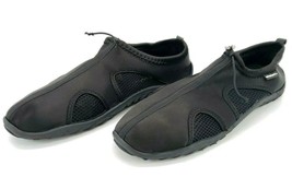 Athletech Womens Size 11-12 Auqa Sock Water Shoe Black - £20.09 GBP