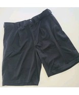 Nike Golf Fit Dry Men&#39;s Size 38 Pleated Performance Golf Shorts Black  - $22.46 CAD