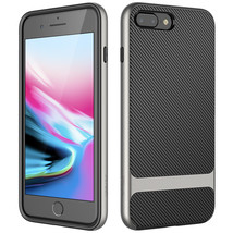 JETech Case for iPhone 7 Plus iPhone 8 Plus 5.5-Inch 2-Layer Carbon Fiber Cover - £18.87 GBP