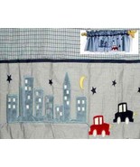 LAMBS &amp; IVY CITY BABIES BLUE VALANCE WINDOW TREATMENT NEW - £12.63 GBP