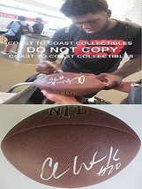 Chance Warmack Seattle Seahawks Alabama Titans signed autographed football proof - £87.02 GBP