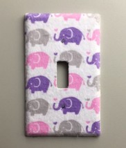 Elephant Light Switch Plate Cover outlet wall home Nursery decor Bedroom... - £8.22 GBP