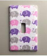 Elephant Light Switch Plate Cover outlet wall home Nursery decor Bedroom... - £8.25 GBP