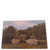 Postcard Florida&#39;s Silver Springs Glass Bottom Boats Chrome Posted - £5.43 GBP
