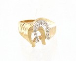 8.5 Unisex Cluster ring 14kt Yellow Gold 419960 - £389.74 GBP
