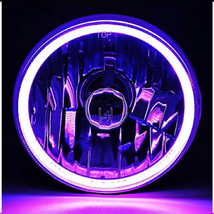 5-3/4 Motorcycle Purple COB SMD LED Halo Halogen H4 Light Bulb Headlight Headlam - £47.93 GBP