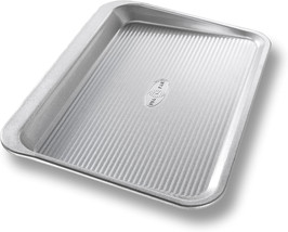 USA Pan Commercial Bakeware Nonstick Fluted Cookie Sheet 10x14 Aluminize... - $19.75