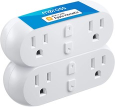 Meross Wifi Dual Smart Plug, 15A 2-In-1 Smart Outlet, Support Apple, 2 Pack. - $44.97