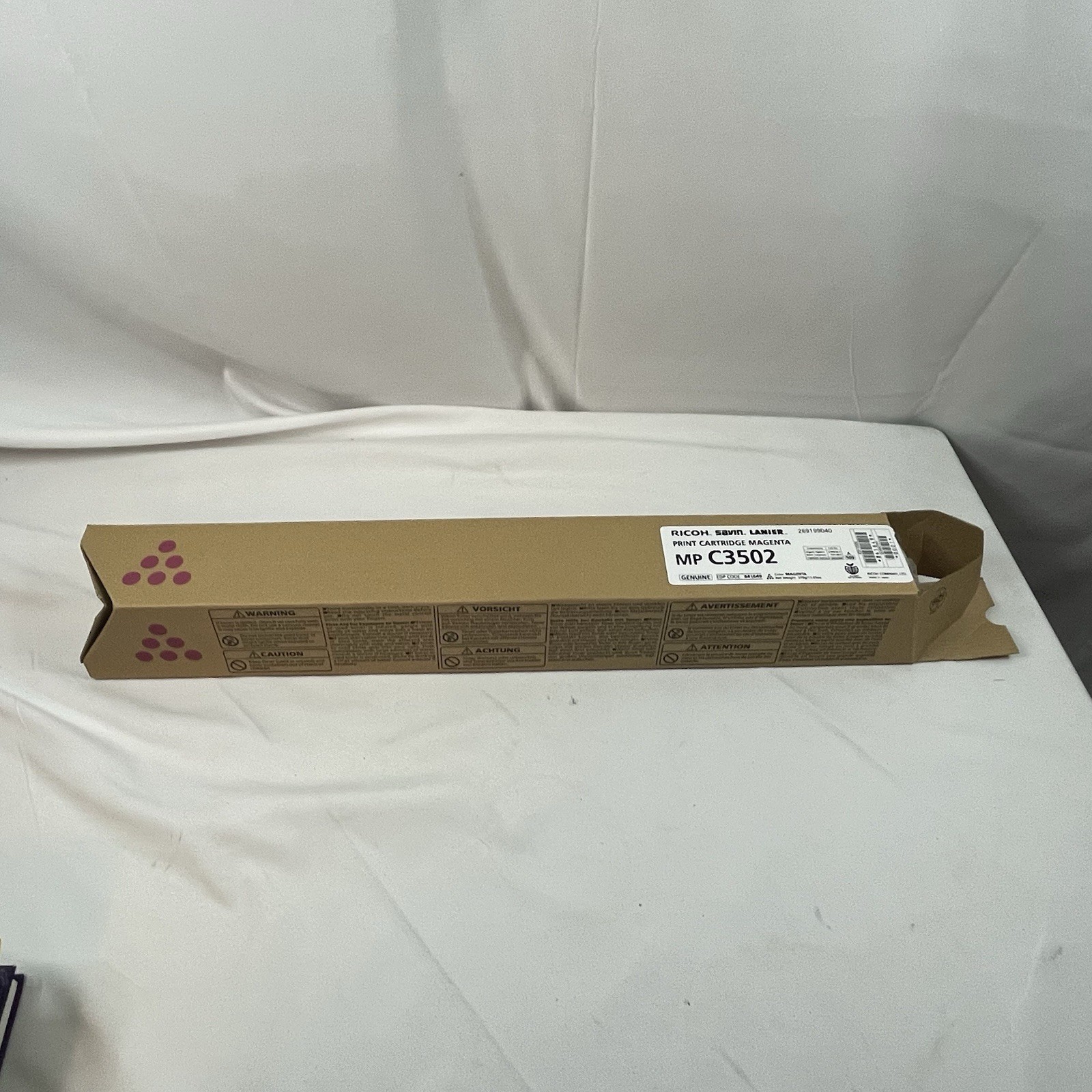 Genuine Ricoh Savin Lanier Toner MAGENTA Print Cartridge MP C3502 841737 - £21.03 GBP