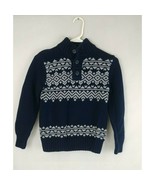 Girls Cherokee Sweater Blue With White Designs Size Medium 8/10 - $147.20 MXN