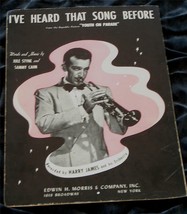 I&#39;ve Heard That Song Before, Jule Styne, Sammy Cahn, 1942, OLD SHEET MUSIC - £4.72 GBP