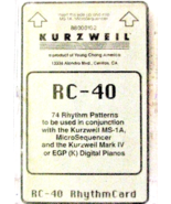 Kurzweil ROM Card RC-40, for MS-1A, MicroSequencer, And Mark IV, EGP Pia... - $199.99