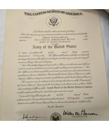 1956 1959 Reserve Commissioned Officer First/Second Lieutenant Papers W/... - $24.75