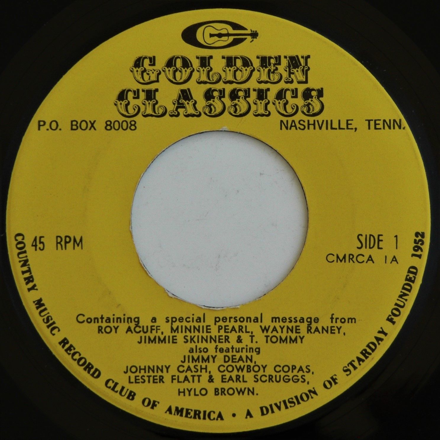 COUNTRY MUSIC RECORD CLUB - Golden Classics - JOHNNY CASH,ROY ACUFF,GEOR... - $12.86