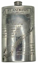 St Andrew’s The Old Course Open Championship Pewter Flask Scottish Piper - £35.76 GBP
