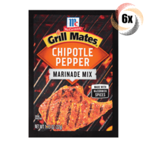6x Packets McCormick Grill Mates Chipotle Pepper Marinade Seasoning Mix | 1.13oz - £15.72 GBP