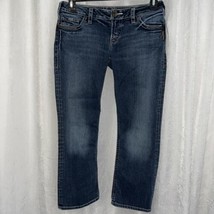 Silver Women&#39;s Jeans Crop Santorini Blue Size 29 - £22.70 GBP