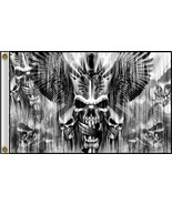 DELUXE SKULLS AND SWORDS 3 X 5 FLAG FL382 bikers item LARGE 3X5 NEW SKEL... - $12.30
