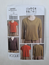 Marci Tilton Vogue V8497 Easy Size 14-16-18-20 Misses Pullover Tops ~ 3 Versions - £11.59 GBP