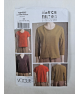 Marci Tilton Vogue V8497 Easy Size 14-16-18-20 Misses Pullover Tops ~ 3 ... - £11.59 GBP