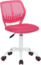 Homy Casa Inc Computer Desk, Swivel Armless Mesh Task Office Home Children, Pink - £51.35 GBP