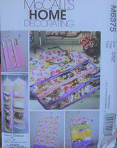 Pattern 6375 - Gament Bags & Organizers for Purses, Shoes, Jewelry, Gift Wrap  - $5.99