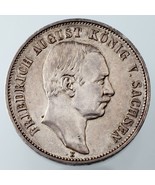 1914-E Allemand États Albertine 5 Mark Pièce de Monnaie Au État Km #1266 - $265.92 CAD