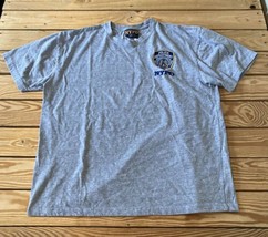 NYPD Men’s Short Sleeve Logo T Shirt Size L Grey S2 - £11.79 GBP