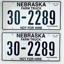  United States Nebraska Not For Hire Farm Truck License Plate 30-2289 - $25.73