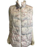 Lands&#39; End White, Red, Black Floral Print Puffer Vest Size 2X - $39.45 CAD