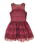 Nanette Lepore Girls Dress Gown 14 Burgundy Red Formal NEW Wedding Dance... - $864.73 MXN