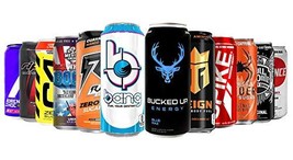 Energy Drinks Variety Pack - 12 cans of Randomly Selected 16 ounce cans - £25.94 GBP