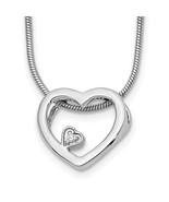 Sterling Silver White Ice .03CT Diamond Heart Necklace - $149.78 CAD