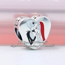 Sterling Silver Disney Charm - Jack Skellington and Sally - Meant to Be Charm - £14.14 GBP