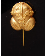 Kiss a FROG Stickpin - Vintage gold frogger - whimsical toad - mens gift... - £66.86 GBP